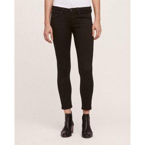 Rag & Bone Capri Jeans Womens 27 Coal Black Denim Skinny Cropped Crop Mid Rise